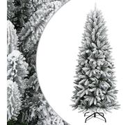 Artificial Christmas Tree with Flocked Snow 210 cm PVC&PE Xmas vidaXL