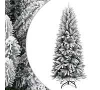 Vidaxl Artificial Christmas Tree With Flocked Snow 240 Cm Pvc&pe, White
