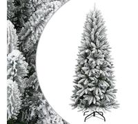 Artificial Christmas Tree with Flocked Snow Christmas Decoration PVC&PE vidaXL