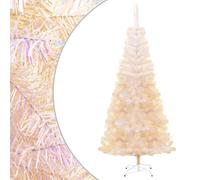 Artificial Christmas Tree with Iridescent Tips White 240 cm PVC