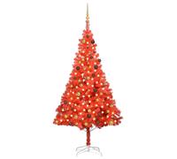 Artificial Christmas Tree with LEDs&Ball Set Multi Colours Multi Sizes vidaXL