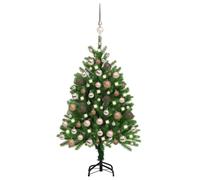Artificial Christmas Tree with LEDs&Ball Set Multi Colours Multi Sizes vidaXL