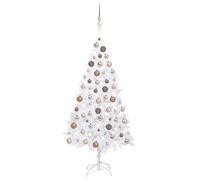 Artificial Christmas Tree with LEDs&Ball Set Multi Colours Multi Sizes vidaXL