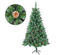 Artificial Christmas Tree with Pine Cones Automatic Open Green,5 ft/1.5M