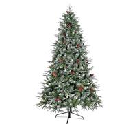 Artificial Christmas Tree with Snow Effect, Dense Holiday Decorative Tree, PE+PVC Material, Suitable for Homes, Shopping Malls, and Schools(1.2m/4ft)