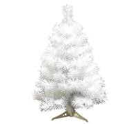 Artificial Christmas Tree with Stand 2ft Vivid Decorative Small Christmas Tree PVC PET Detachable Christmas Decorations for Home Office Party, White.