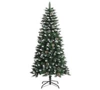 Artificial Christmas Tree with Stand Christmas Decoration Green PVC vidaXL