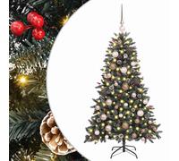 Artificial Christmas Tree with Stand Christmas Decoration Green PVC vidaXL G]
