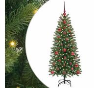 Artificial Christmas Tree with Stand Green PE and PVC Decoration Indoor vidaXL