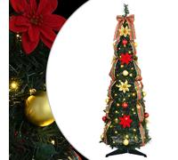 Vidaxl Artificial Christmas Tree With 150 Leds Green 180 Cm Pvc