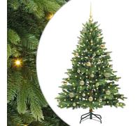Vidaxl Artificial Christmas Tree With 150 Leds Green 150 Cm Pe And Pvc