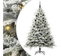 Artificial Christmas Tree with Stand PVC and PE Decorative Modern LED vidaXL