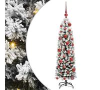 Artificial Christmas Tree with Stand PVC and Steel and Plastic LED USB vidaXL