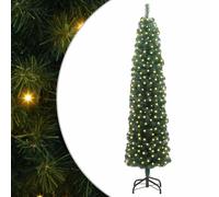 Artificial Christmas Tree with Stand PVC and Steel and Plastic LED USB vidaXL