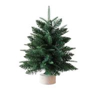 Artificial Christmas Trees - 17.7 Inch Table Tree for Holiday Party Decorations with Lifelike Evergreen Function, Mini Christmas Tree for Home, Office, Living Room or Entryway, PVC Mat