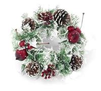Artificial Christmas Wreath for indoors and outdoors (Variegated with Fruits and Berries, 10" (25cm))