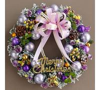 Artificial Christmas Wreaths for Outdoor, 13inch Front Door Wreath,Christmas Pine Wreath, Christmas Windows Wreaths for Indoor Home Fireplaces Walls Decoration