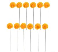 Artificial Chrysanthemum Ball 34cm Silk Orange Halloween(Orange)