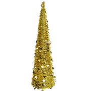 Artificial Collapsible Tinsel Christmas Trees - Wedding Home Party Decorative Tree, Glittering Sparking Xmas Decoration w/Stand