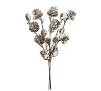 Artificial cone branch with snow artificial branch iced decorative branch conifers decoration Christmas decoration stem arrangement wreaths wreath Advent wreath garland branch Christmas decoration