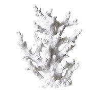 Artificial Coral Ornament Underwater Sea Plants Decorations Craft Resin Aquarium Plants Coral Fish Tank Decorations - White