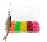 Artificial Corn Bait 200PCS - PVC Floating Trout Bait Kernels with Storage Box, Realistic Sweetcorn Lure for Carp Trout Coarse Lakes Rivers Ponds | Bright Colour Fish Attractor