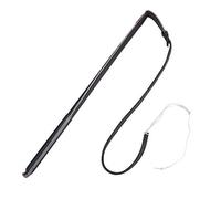 Artificial Cowhide Dog Whip Sturdy Training Bat with Handle for Medium Large Dogs Schutzhund German Shepherd Black 53cm Handle 95cm Band