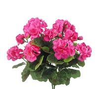 Artificial Crabapple Flowers Crabapple For Outdoors Rose Red Artificial Crabapple Bush Flowers Plant Crabapple For Garden Home Decor Patio Vase Table Centerp Flower Garland for (Hot Pink, One Size)