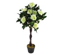 Artificial Cream Rose Tree Wedding Twisted Vine Detail 90cm (3ft)