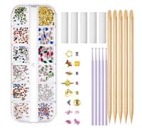 Artificial Crystal Kit for 13 x 5 x 1.2 cm Reflective Tooth 12 Styles for Decorations
