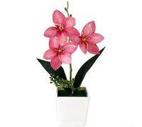 Artificial Cymbidium Orchid Pot 29cm Realistic White