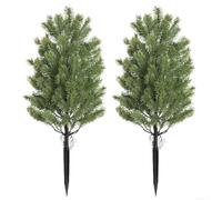 Artificial Cypress Topiary 21.6 Inch, Faux Cedar Tree for | Indoor Outdoor Decor, Realistic Fake Plant Low Maintenance Greenery for Home Office Patio, 2 Pack(green)