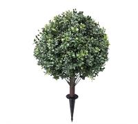 Artificial Cypress Topiary Trees with Ground Spikes - UV Resistant & Fade-Proof Faux Cedar Bushes - Lifelike Outdoor/Indoor Topiary Plants for Front Porch, Patio, Garden, Living Room Decor