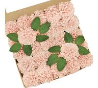 Artificial Dahlia Flowers 25pcs Real Looking Peach Artificial Rose with Stems for DIY Wedding Bouquets Centerpieces Arrangements Bridal Shower Party Home Decorations