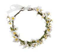 Artificial Daisy Flower Crown Cloth Boho Headpiece for Women