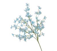 Artificial Dancing Orchid Stem with Lilac Blooms, 74 cm Tall Silk Flower for Wedding Arrangements, Modern Home Decor, Living Room Office Floral(blue)