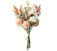 Artificial Dandelions Flowers Bouquets, Realistic Fake Silk Flowers Plants DIY Bouquets for Christmas Decorations Table Centerpiece Home Room Office Party Wedding Gift and More Décor (Champagne)