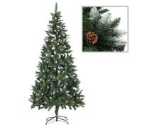 Artificial Decor Christmas Tree with Cone Green|Green&White Multi Sizes vidaXL