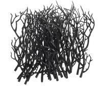 Artificial Deer Antler Branches Black Plastic Decorative Sticks 50pcs | Vases and Floral Arrangements, Scandinavian Rustic Style, Coffee Shop Displays, Entryways