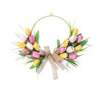 Artificial Door Wreath, Boho Home Decoration, Floral Wall Hanging, Decorative Circular Arrangement, The Ambience of the Entrance Area, Window and Elevated and A Beautiful, EL