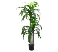 Artificial Dracaena Tree 180cm Green PEVA Leaves Bamboo Trunk Cement Pot 36pcsUK