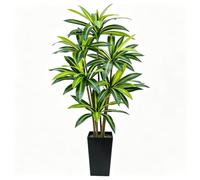 Artificial Dracaena Tree 6FT Large Fake Plants Indoor in Black Pot | Tall Faux Dracaena Plant Artificial Plants Indoor Silk Floor Yucca Plant in Pot Fake Faux Tree for Living Room Kitchen Office