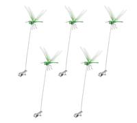 Artificial Dragonfly, 5 Pieces Decorative Patio Decoration, Realistic 3D Fly Repellent, Waterproof Hat Clip for Garden Decoration, Plants, Decorations, Beach Party, Cosplay, Garden Decoration