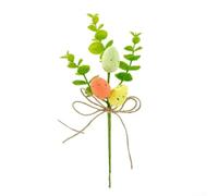 Artificial Easter Egg Cuttings 40cm Plastic Green Decor(A)
