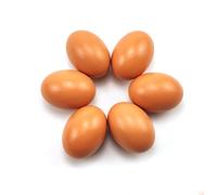 Artificial Eggs Wooden Eggs Fake Eggs Help Laying Hen Dummy Eggs 6 pcs