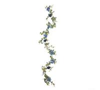 Artificial Eucalyptus Leaf and Daisy Vine with Butterfly, Decorative Silk Garland for Indoor Home Ambiance and Special Occasions (A-03)