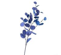 Artificial Eucalyptus Leaf Branch for Hotel Decoration Simulated Plant, Single Stem Tree (blue)