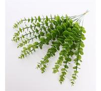 Artificial Eucalyptus Leaf, Single, 38cm, Flowers Planting Green Plant 1Pcs(LightGreen-SolidSingle)
