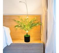 Artificial Eucalyptus Tree with Lights,Fake Plants Eucalyptus Palm Tree,Artificial Potted Faux Plants with LED Lights USB Powered,Realistic Silk Potted for Indoor Home Office Christmas(areca palm-C)