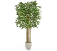 Artificial Excelsior Tree With Natural Logs 190Cm, Maia Bamboo Plant Home Decor